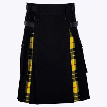 Black Cotton Macleod Of Lewis Tartan