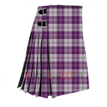Erskine White And Purple Tartan Kilt