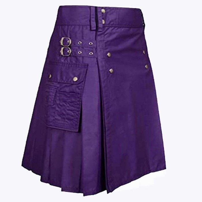 Purple Utility Kilt For Men main product photo